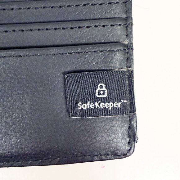 Elegant Black Pebbled Genuine Leather Clutch w/Metal Clasp, Leather Snap Strap - Picture 10 of 15